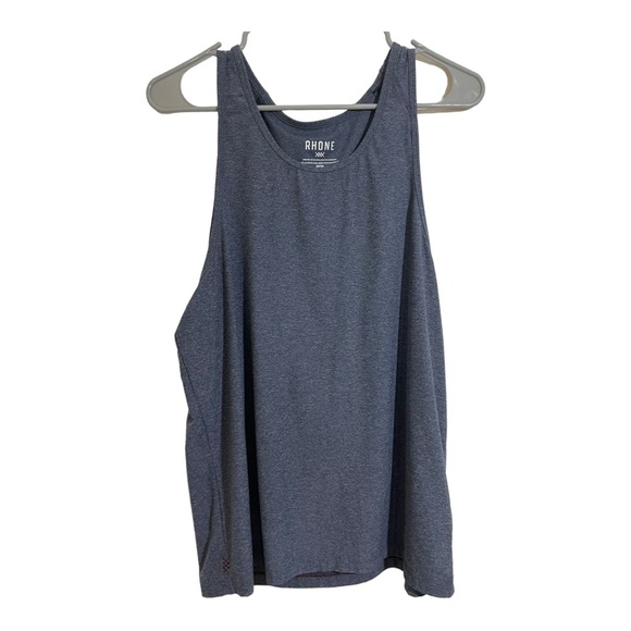 Rhône mens reign tank top. Blue size medium. Sleeveless. - Picture 6 of 8